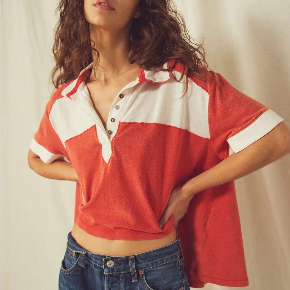 Free People Camilla Polo Top